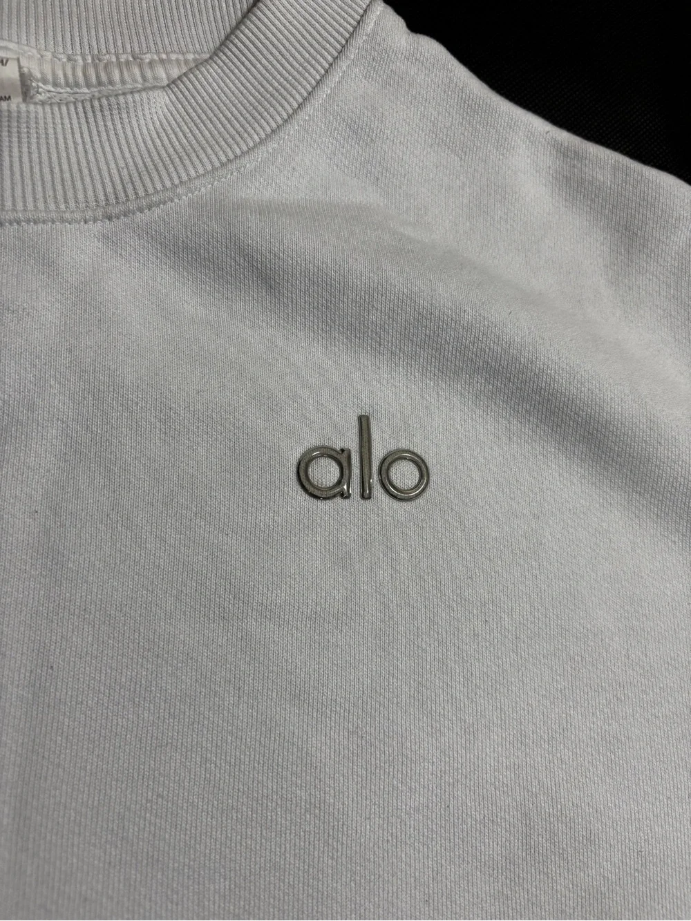 Alo Accolade Crew Neck White Size XS